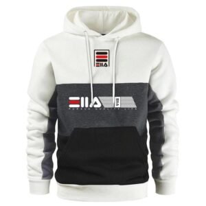 Premium Quality Phillips Cotton Hoodies [Fila White]